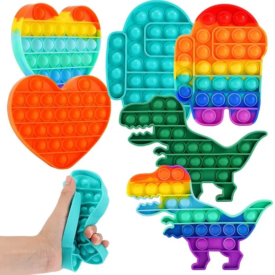 Juguete Fidget Push Pop It Toy Sensorial Antiestrés Niños 