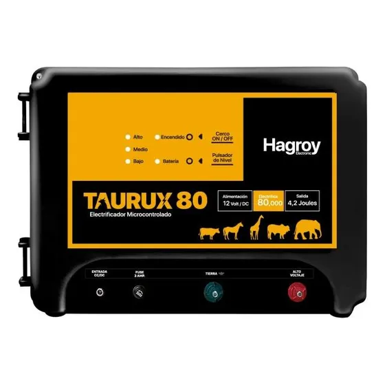 Electrificador Ganadero Taurux 80 Km - 12v/dc Hg-taurux80k