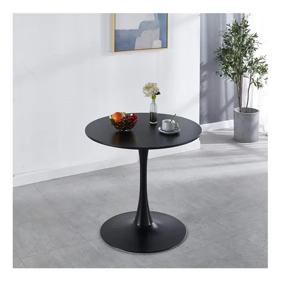 Mesa De Café Nicbex Contemporánea Pequeña Mesa Redonda Con Y