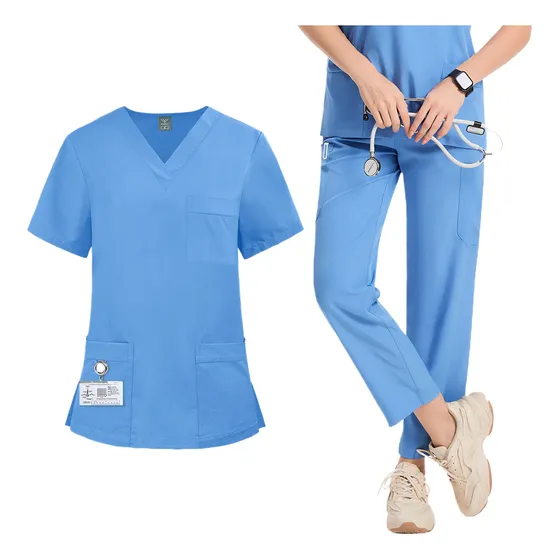 Antifluidos Pijama Uniforme Quirúrgico Conjunto Jogger Mujer