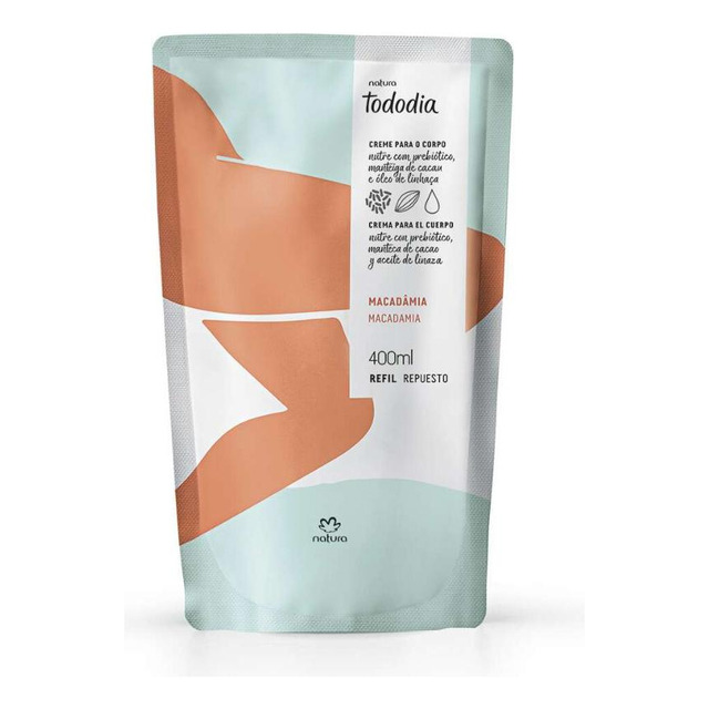 Creme Hidratante Para Corpo Natura Tododia Macadamia En Refil De 400ml/400g
