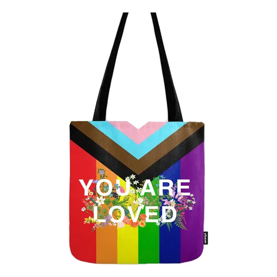 Lgbtq+ Pride Gay Orgullo Tote Bag Bolsa De Tela Shopping Diseño De La Tela Lgbtq Pride Gay Pride
