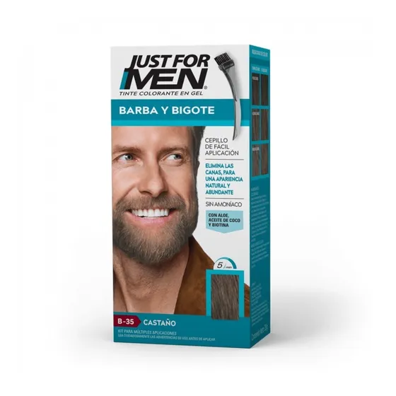 Just For Men Colorante Gel Castaño Barba Y Bigote