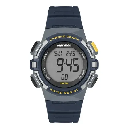Relógio Digital Mormaii Molcdaar8a Azul Design Esportivo e Resistente à Água