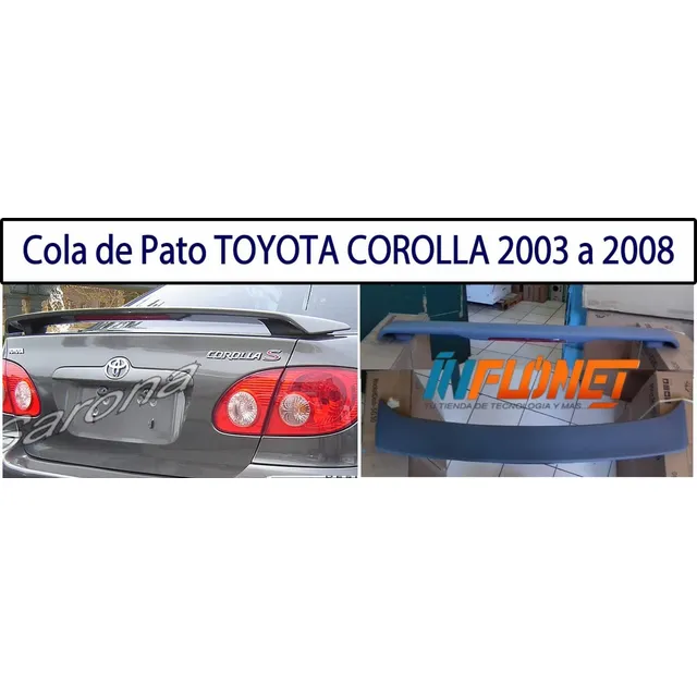 Cola De Pato Para Toyota Corolla Sedan 2003 A 2008 Nuevas Pl