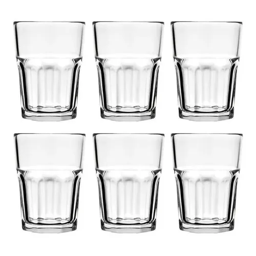 Jogo De Copos De Vidro Bristol Suco Agua 410ml Nadir Com 6uni Cor Transparente