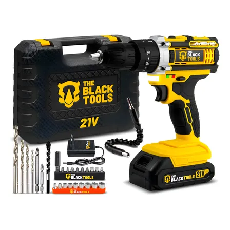 Parafusadeira Furadeira De Impacto Profissional 21v Tb-21pw Amarelo 127/220v 60hz
