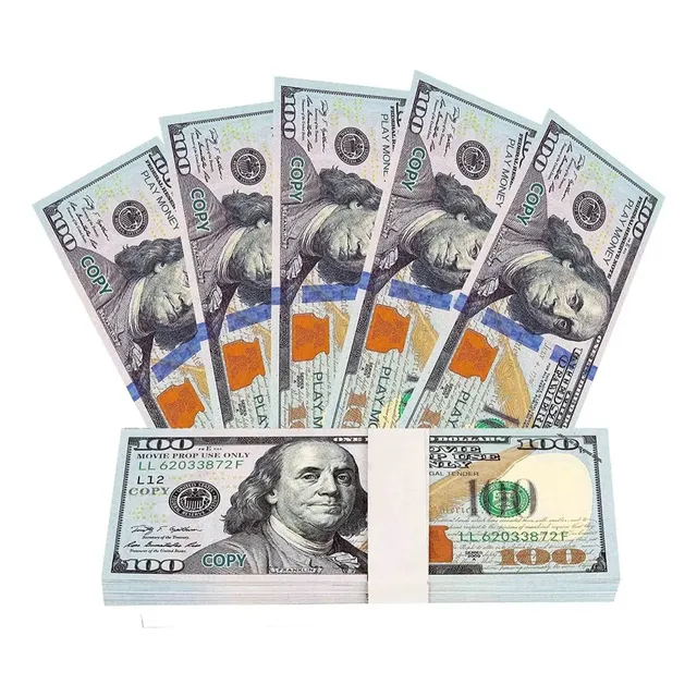 Bdg Billete De 100 Dolares Fajo Realista 100 Unidad Utileria