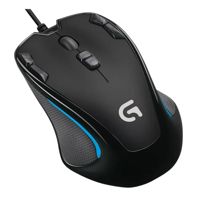 Mouse Gamer Óptico G300 Usb Original Logitech G Color Negro