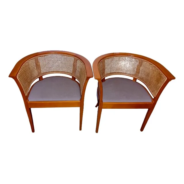 Sitiales Redondeados Estilo Milan Con Junco Madera De Haya