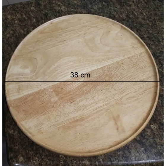 Tabla Giratoria En Madera De Caucho