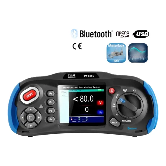 Telurimetro Multifunción Dt6650 Disyuntores