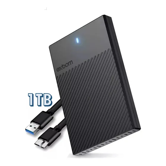 Disco rígido externo Exbom HDD USB 3.0 1TB Portátil Usb 3.0 Para Notebook Ps4 Ps5 Xbox One E Series Windows