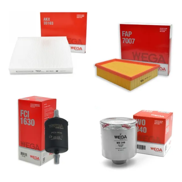 Kit X 4 Filtros Volkswagen Gol Trend Voyage Saveiro 1.6 8v 