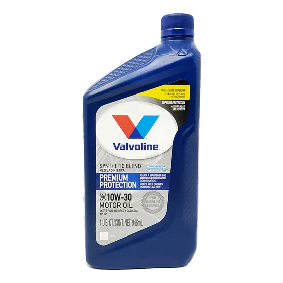 Aceite Motor Valvoline 10w30 Premium Protection Semi-sintético 946 Ml