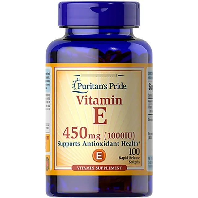 Vitamina E 1000iu 450mg X 100 Softgel Usa