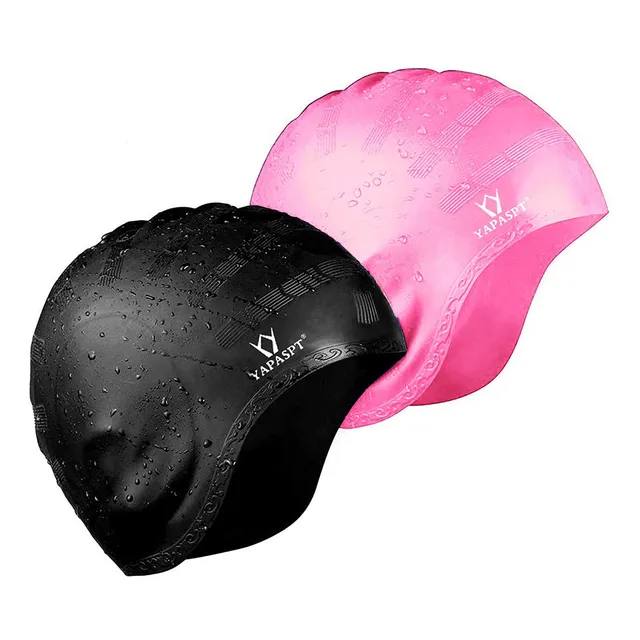 Gorro Natacion Para Cabello Largo 2 Unidad Silicona Mujer