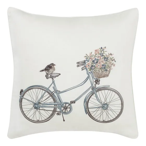Laura Ashley Coleccion Bicicleta Almohada Decorativa Calidad