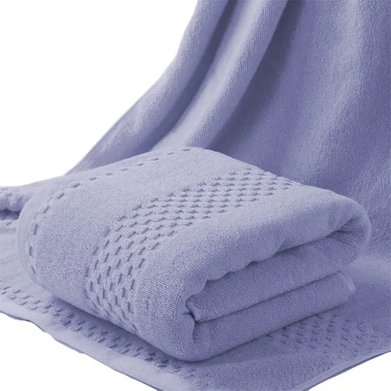 Toalla De Baño Grande Completo 100% Algodón Suave Color Azul