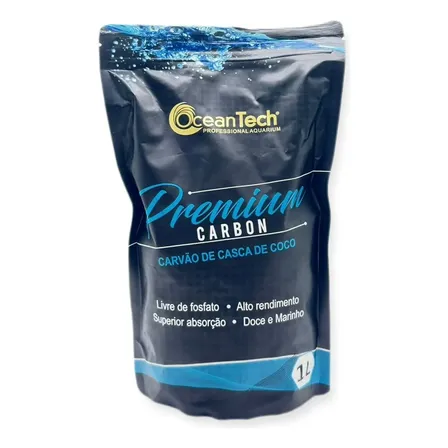 Carvão Ativado Filtro Para Aquários Ocean Tech Premium Carbon 1 Litro Do 700g