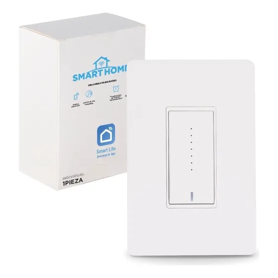 Interruptor De Pared Regulable Wifi Con Sensor Inteligente