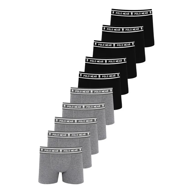 Kit 10 Cuecas Algodão Polo Wear Sortido