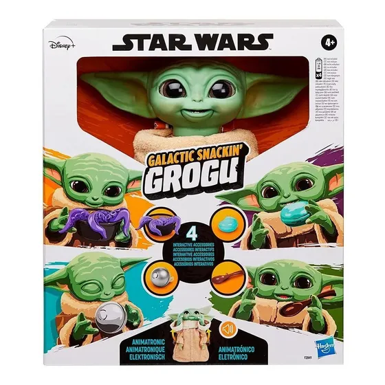 Figur Star Wars Galactic Snackin Grogu Animatronico - Hasbro