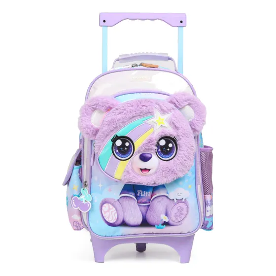Chimola Mochila Con Carro De 14 Bear Bt170 Color Lila