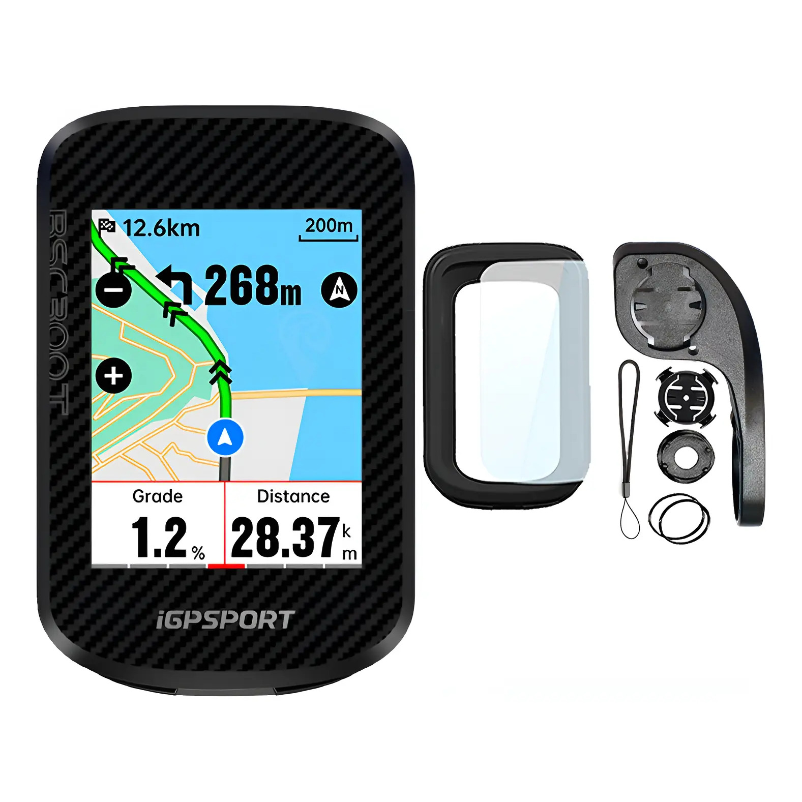 Gps Bike Igpsport Bsc300t Ciclocomputador Bicicleta +brindes Preto