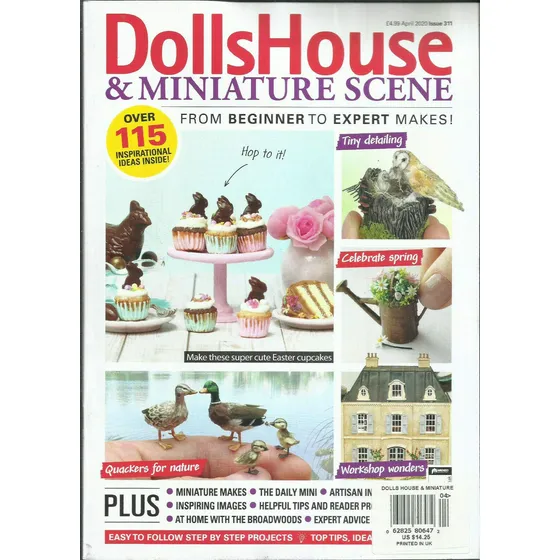 Casa Muñeca Revista Miniatura Escena Abril Numero Edicion