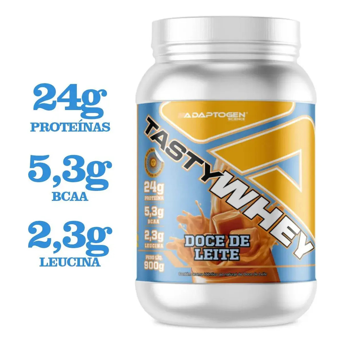 Proteína Adaptogen Science Tasty Whey Gourmet em pó sabor Doce de leite x 900g