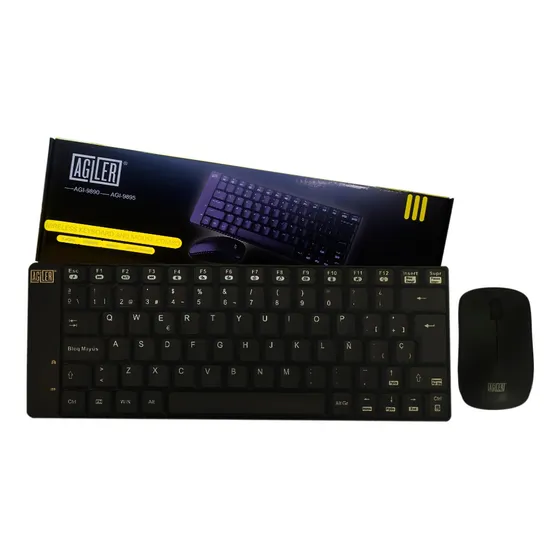Kit Teclado Mouse Inalambrico 2,4ghz 1000ppp Agiler Bagc