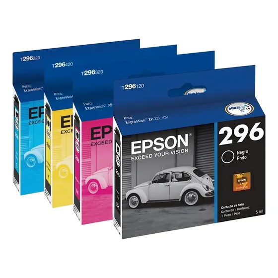 Pack Cartuchos Epson Original T296 Epson Xp-231 Xp-431
