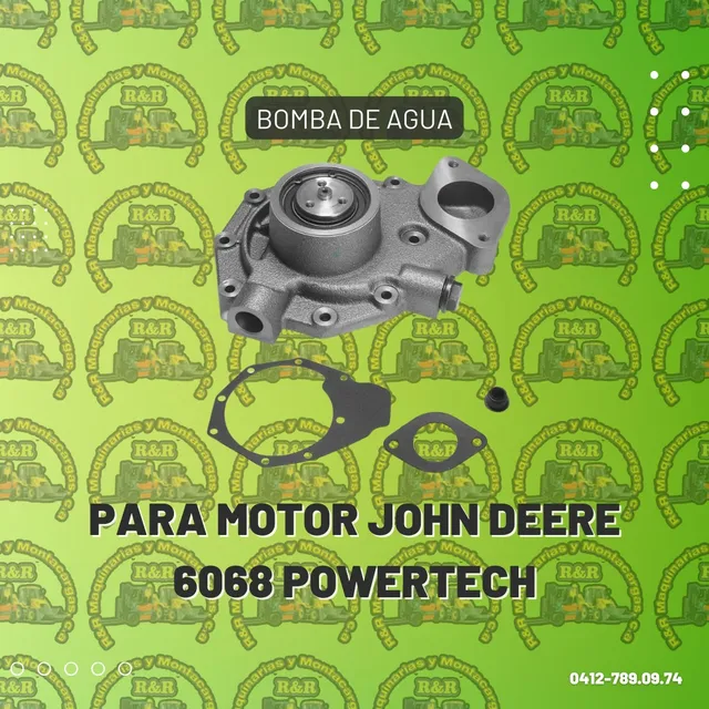 Bomba De Agua Para Motor John Deere 6068 Powertech