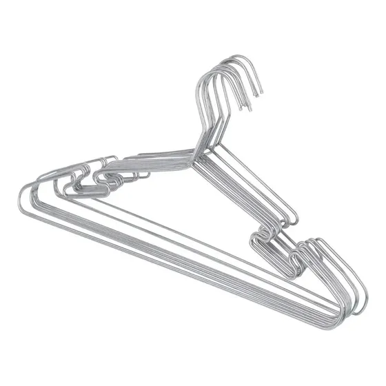 Set 10 Colgadores De Ropa Metalicos Ganchos Antideslizantes | Cuotas sin interés