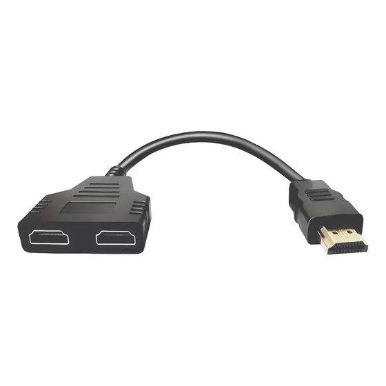 Cabo Duplicador Splitter Hdmi 1 Entrada E 2 Saídas 1x2