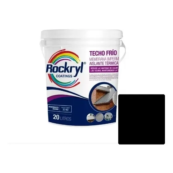 Pintura Aislante Termico Rockryl Techo Frio 20 L Balde