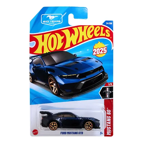 Auto Mustang Gtd Control Remoto Azul 5+ Hot Wheels | Envío gratis
