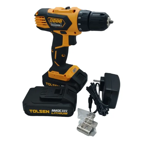 Taladro Inalambrico 20v Marca Tolsen