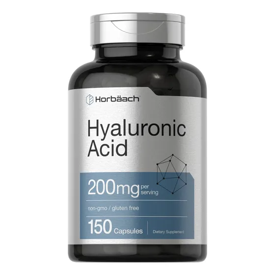 Suplemento De Ácido Hialurónico Horbäach 200 Mg 150 Cápsulas