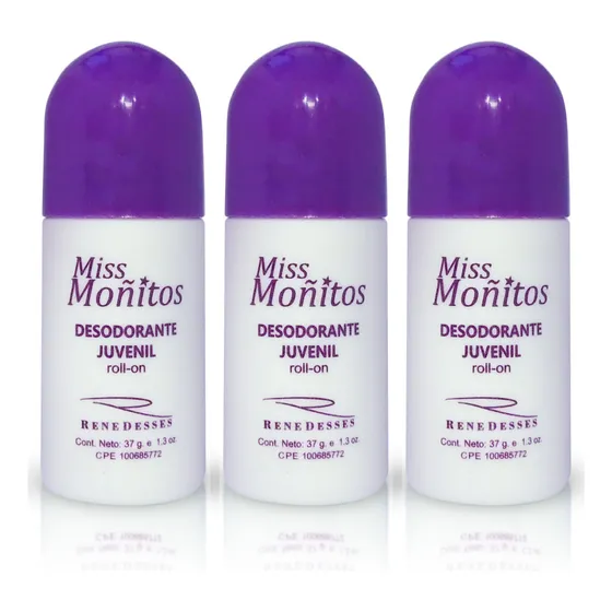 Desodorantes P/ Niña Miss Moñitos Combo  X 3 Rene Desses