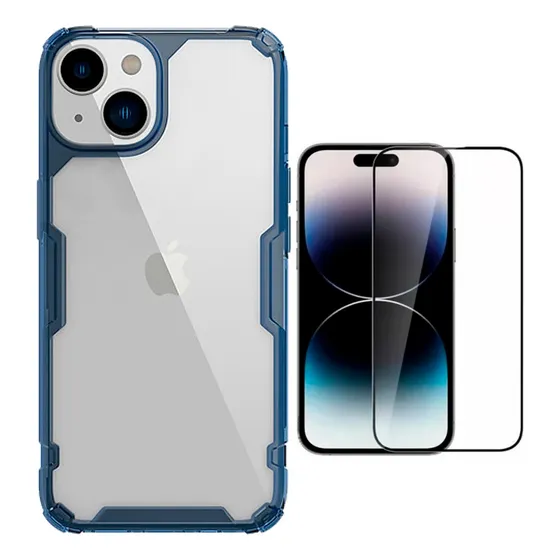 Case Nillkin Nature Para iPhone 13 + Vidrio Templado 9h