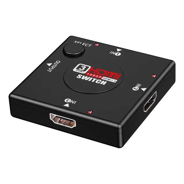 Selector P/audio Y Videos Hdmi  3 Salidas Zurich P