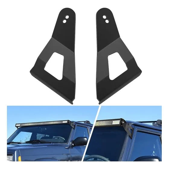 Base Para Barra Led Jeep Cherokee Xj 84-01 Comanche Mj 86-92