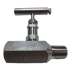 Valvula De Aguja 1/2  Npt-macho X Hembra, 6000psi Ss 316