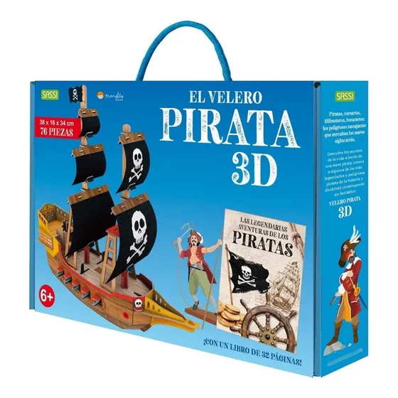 El Velero Pirata 3d, Col. Cartón 3d. Libro+maqueta