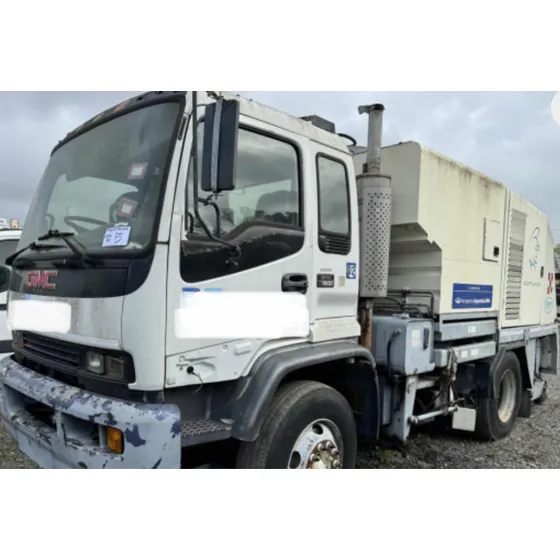 Camion Gmc Motor Cat Con Barredora Tennant C/barrecordon 