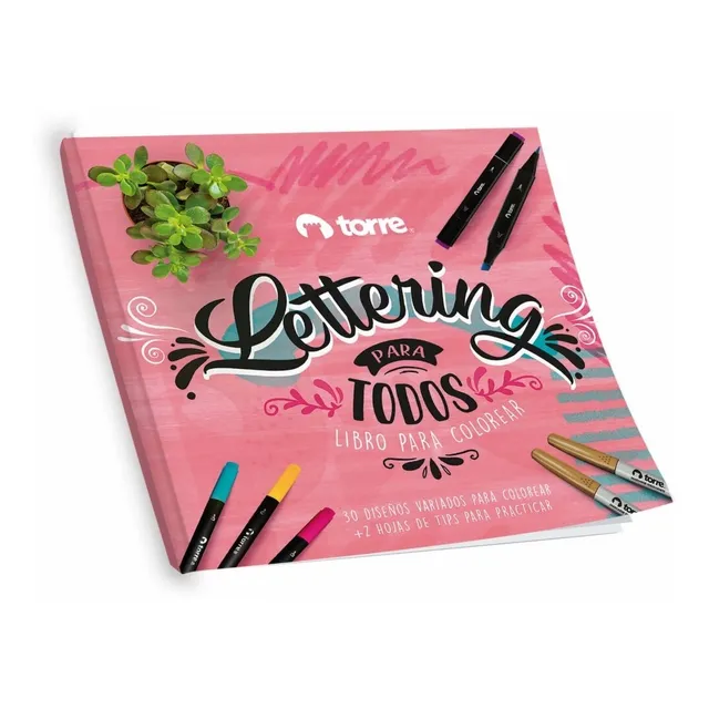Lettering Para Todos - Libro Para Colorear - Torre