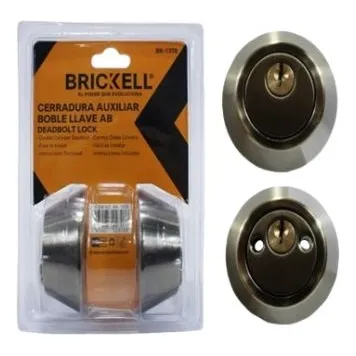 Cerradura Auxiliar Doble Llave Ss Brickell