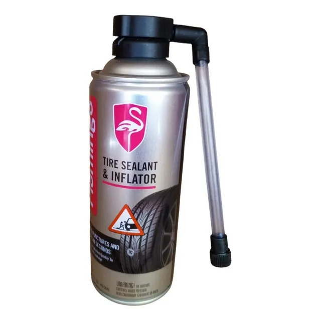 Inflador Reparador Llanta Caucho Anti Espiche Flamingo 450ml